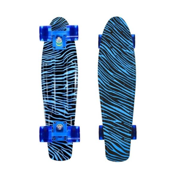 Extreme Penny Skateboard Blue Tiger